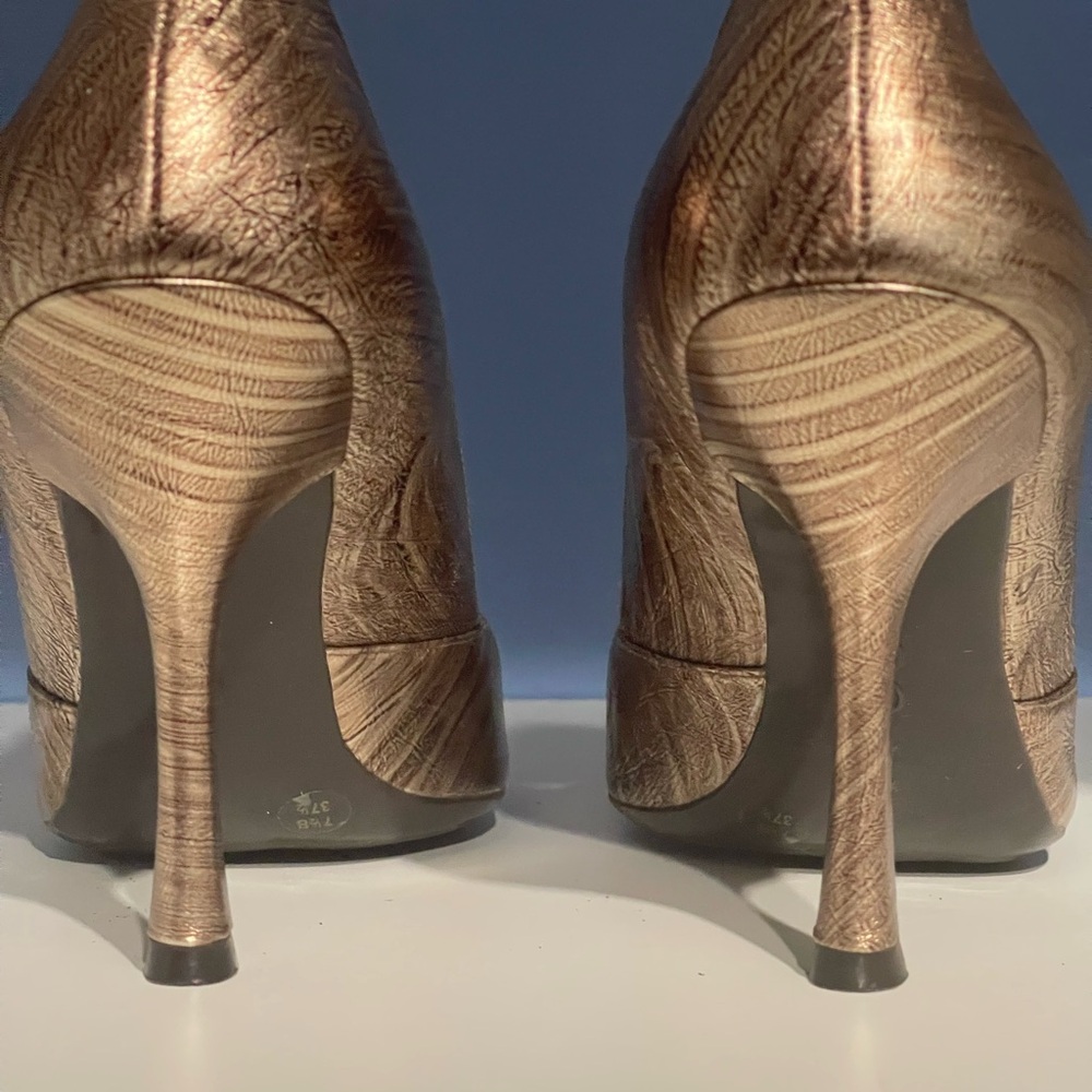 Bcbgeneration Brown Metallic Heels - image 6